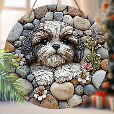 2D Flat Wooden Hanging Decorative Signs, Family Wall or Door Decoration, Garden Decoration, Housewarming Gifts for Friends