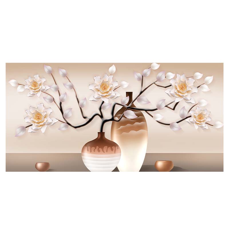 

Абстрактная картина на холсте с золотисто-белыми цветами, легкая роскошь, настенное искусство, картина, постер и принты для гостиной, домашний декор 20x40cm