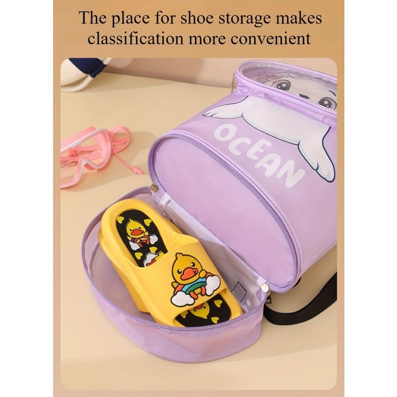 Swimming Bag with Wet And Dry Separation, Fitness Travel Backpack, Portable Bathing Bag, Large Capacity Dual-Use Backpack for Storing Swimming Gear