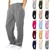 Unisex Kids Color Loose Fit Wide Leg Sweatpants Casual Joggers
