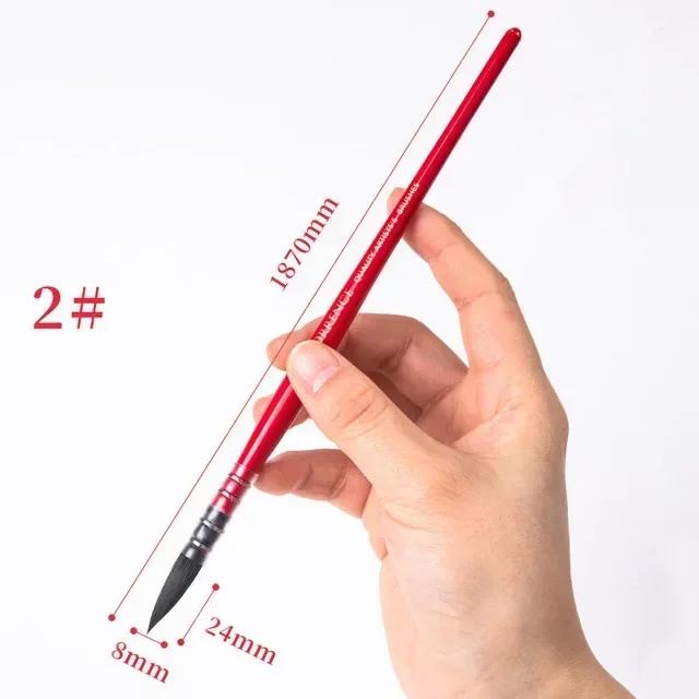 1Piece Squirrel's Hair Artist Watercolor Paint Brush Pointed Painting Brushes for Art Supplies School Stationery Accessories