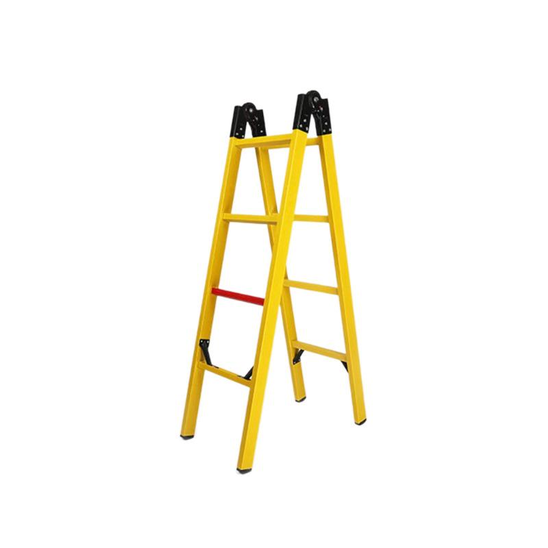 Insulated Fiberglass Telescopic A-Frame Articulated Ladder for Power Construction and Maintenance