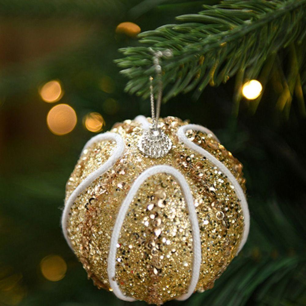 3pcs Foam Christmas Tree Pendant Creative Hanging Ornament Christmas Ball Holiday