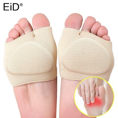 Eid silicone metatarso manga almofadas metade do dedo do pé joanete sola antepé almofadas de gel almofada meia meia suporta evitar calos bolhas