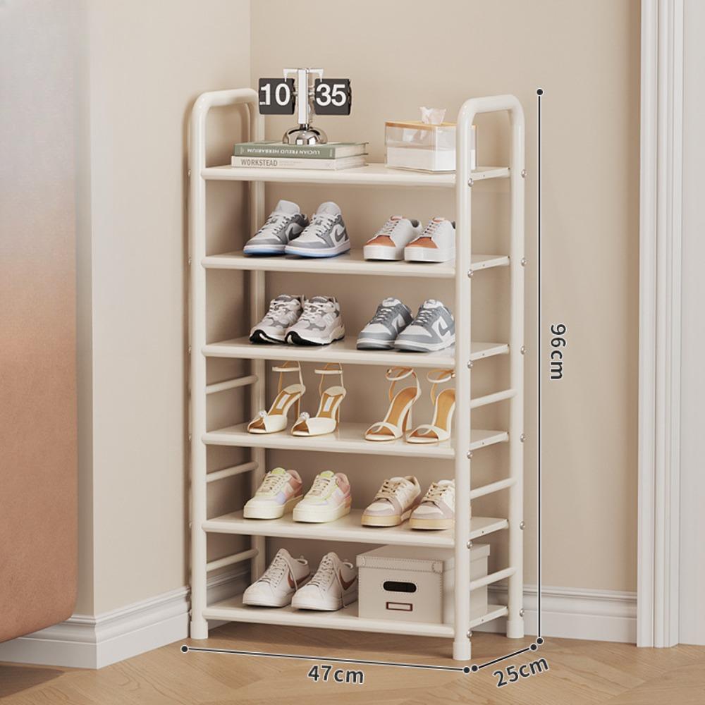 Simple Storage Shoe Rack Doorstep Household Dormitory Iron Multi-functional Shoe Cabinet Integrated Economical Popular New Racks