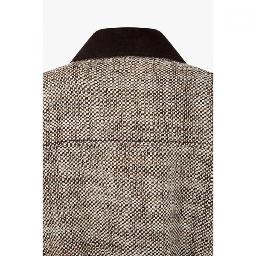 STUDIO TOMBOY Prošívaný svetr na zip s domácím vzorem 9105413204ar