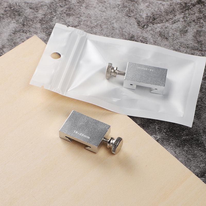 Exclusive Stainless Steel Straight Ruler with Positioning Block and Scribing Limiter - 15/20/30/40cm for Woodworking