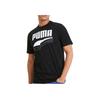Puma Letter Print Casual Short Sleeve T-Shirt Men Tops Black 582772-01