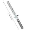 Detachable Clip Stainless Steel Ruler Accurate Scale Measuring Gauge Pocket Ruler  Sewing Craft