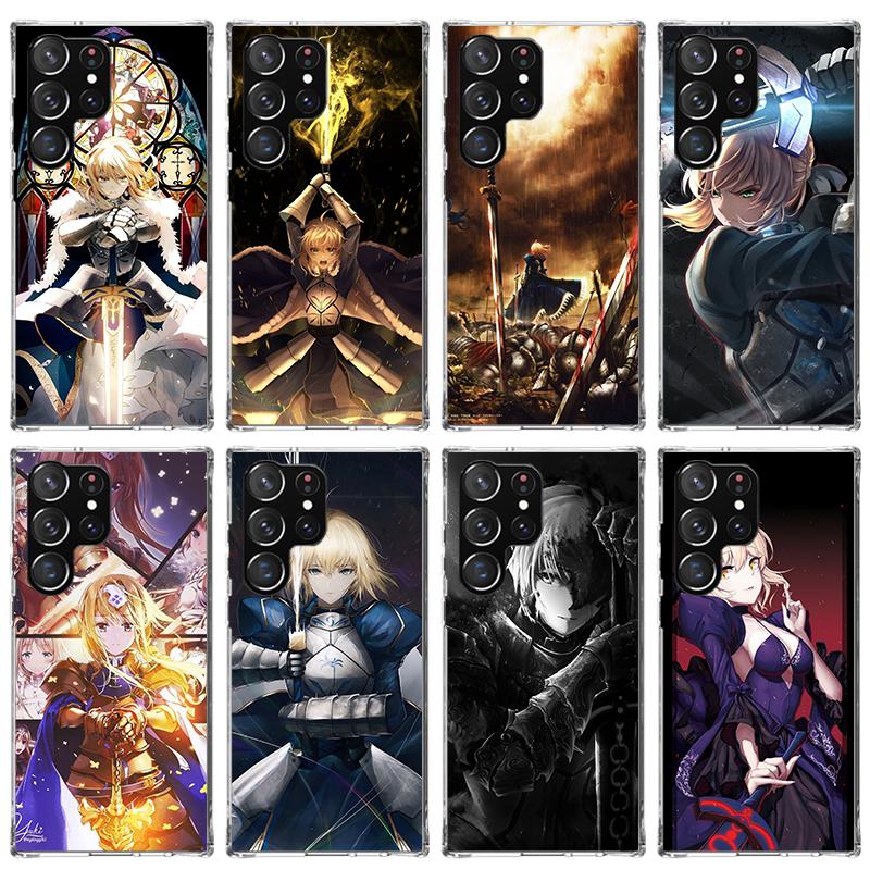 Fate Zero Stay Night Saber Phone Case For Samsung Galaxy S23 S24 S25 Edge S26 Ultra S22 + S21 Plus S20 FE Cover Silicone Print S