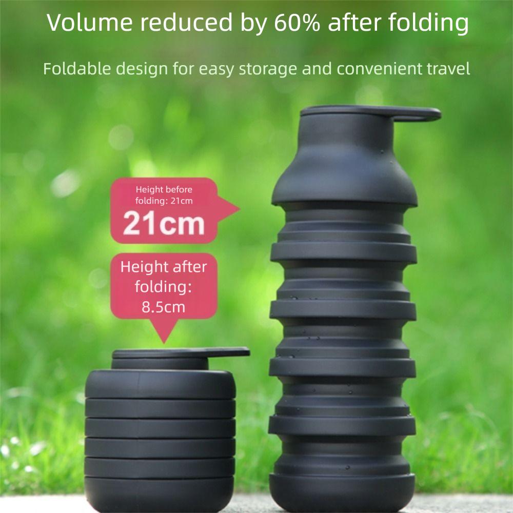 200-600ML Collapsible Sport Bottle Large-capacity Foldable Drinking Cup  Outdoor Travel