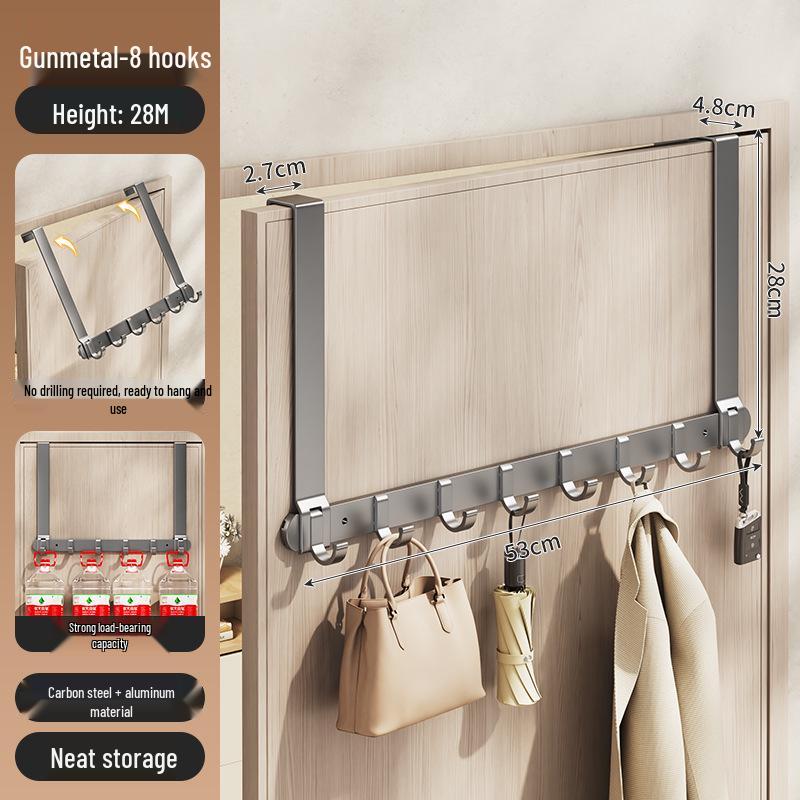 Silent Adhesive Wall-Mounted Clothes Hanger Hook for Bedroom Doors