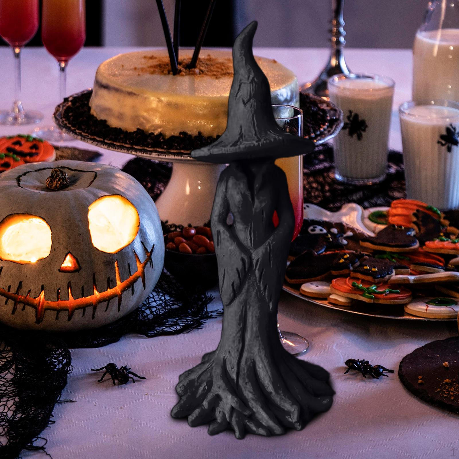 

Статуя ведьмы Жуткое украшение на Хэллоуин для спальни, прихожей, фестивальной вечеринки