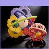 Baby Soft Silicone Doublesided Rattle With Grasping Exercise For Infant Development