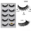 Lashie - Set of 5 Pairs: Volume Crisscross False Eyelashes