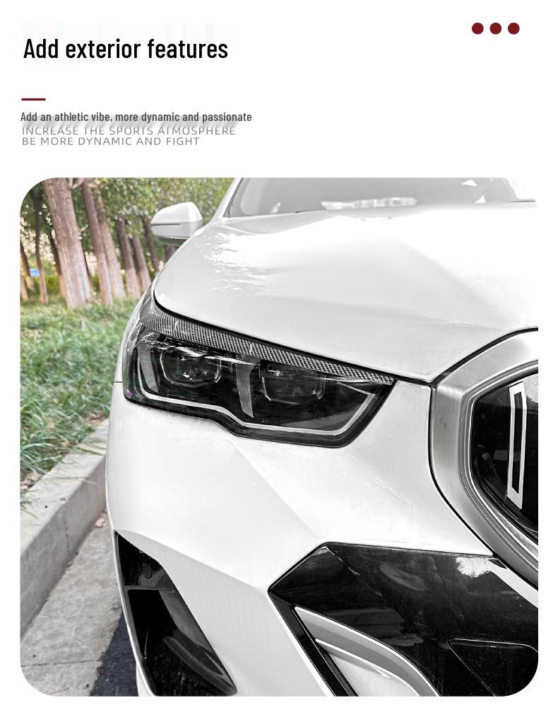 Headlight Eyebrow Stickers for 2024+ BMW 5 Series/ i5 G60 G61 Exterior Trim
