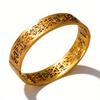 Flower Titanium Steel Bracelet Simple Design Hollow Petals Elegant Bracelet
