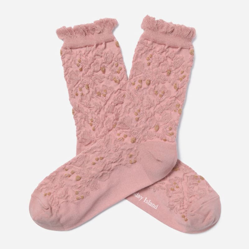 Thursday Island Flower Skashi Socks_T256MSC132W