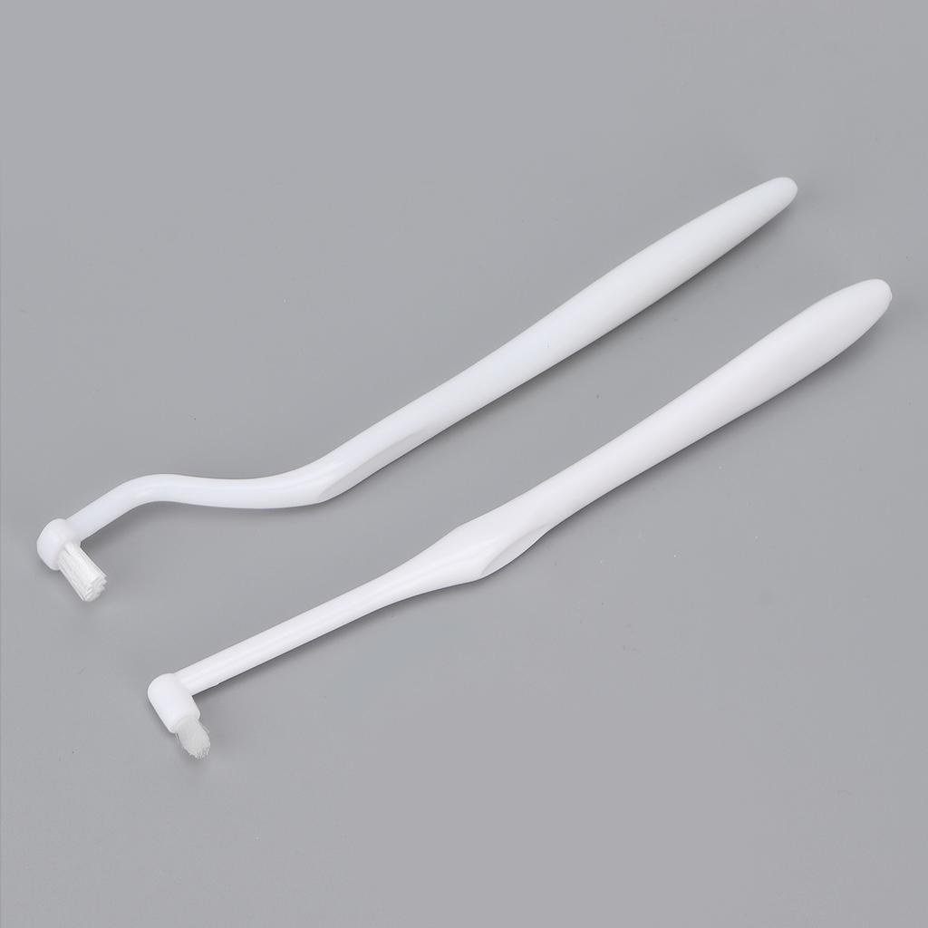 Getuftete Zahnbürste Kieferorthopädische Zahnspangenreinigung Fleckenentfernung Interdentalbürste für Mundpflege Weiß