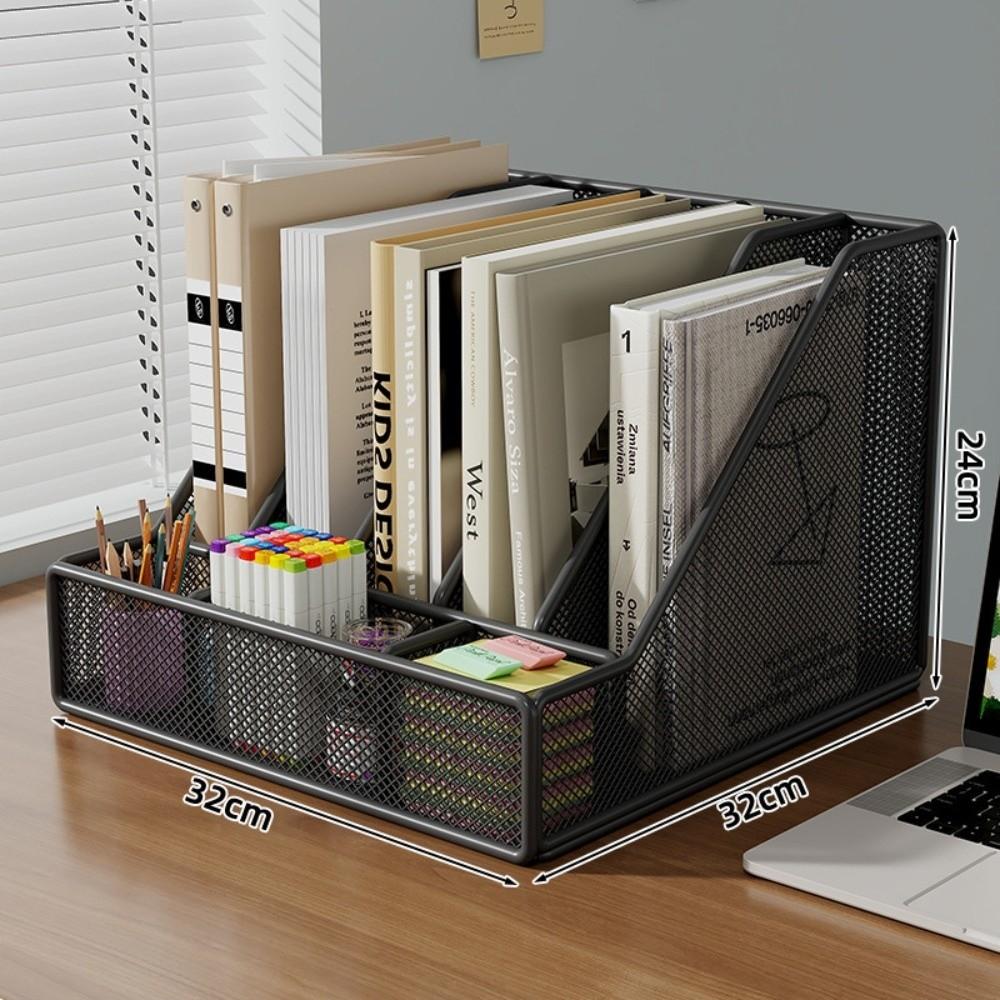 Space-saving Document Storage Shelf Metal Multi-layer Bookshelf New Desk File Organizer  Office Use
