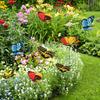 10/20/50pcs Butterfly Decoration Stakes 3D Artificial Butterfly Yard Planter Flower Pot Home Party Garden Patio Decoration