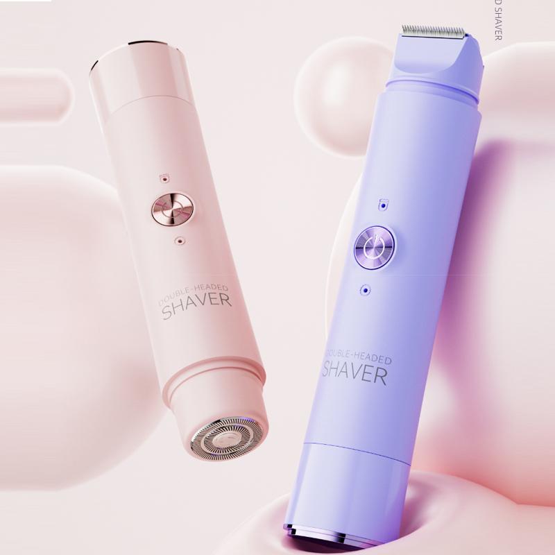 Xiaomi 2-in-1 Wireless Rechargeable Electric Shaver, Suitable for Women - Dual Head Bikini Trimmer, Suitable for Both Dry and Wet Use