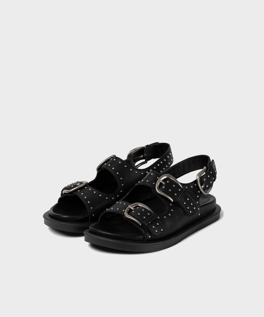 Khiho Trinity Buckle Sandals Black