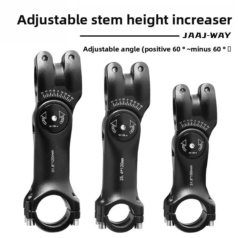 Verstellbarer Fahrrad-Erhöhungsgriff Vertikaler Aluminiumlegierungs-Vorbau Erhöhungs-Booster Variable Geschwindigkeits-Modifikationszubehör