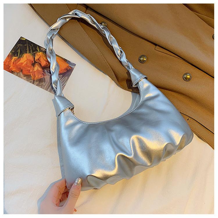 Fashionable Underarm Bag For Women Street Style Pu Small Shoulder Bag