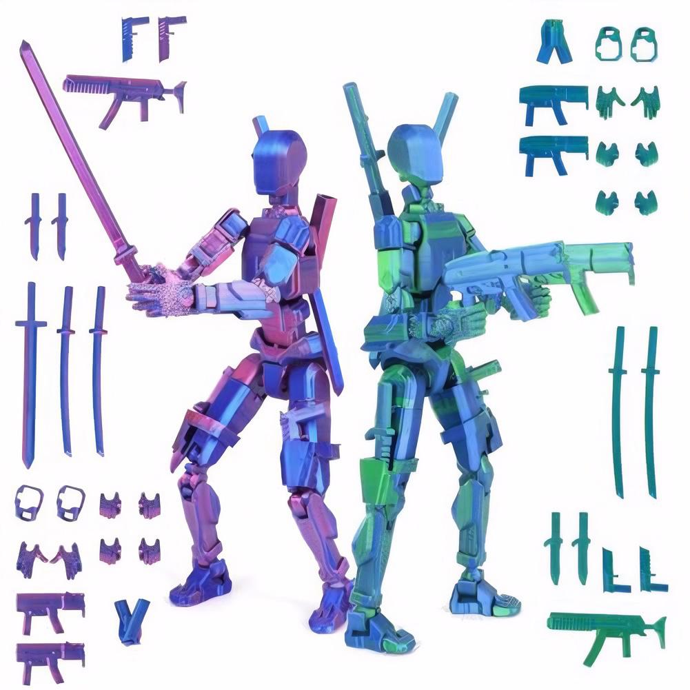13 Multi-Jointed Action Figures with Weapon Expansion Set Action Figures Toys Action Figure Dummy Desk Decoration Gifts for Him