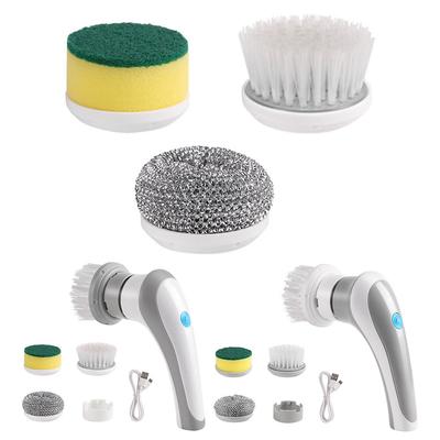 Electric Cleaning Brush 360 Degree Rotating Brush Kitchen Handheld Bathtub Brush Scrubber Kitchen Toilet Clean Tool Accessories