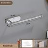 Durable Towel Holder Self-Adhesive No Drilling Bathroom Hook Stainless Steel Bathroom Organizer Kitchen Storage Rack