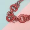 Acrylic Statement Pendant Necklace for Women Modern Geometric Vintage Accessories