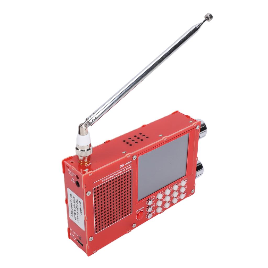 Full Band Radio 2.8 Inch LCD Color Screen High Sensitivity Portable FM LW MW SW Shortwave Radio for Home Travel