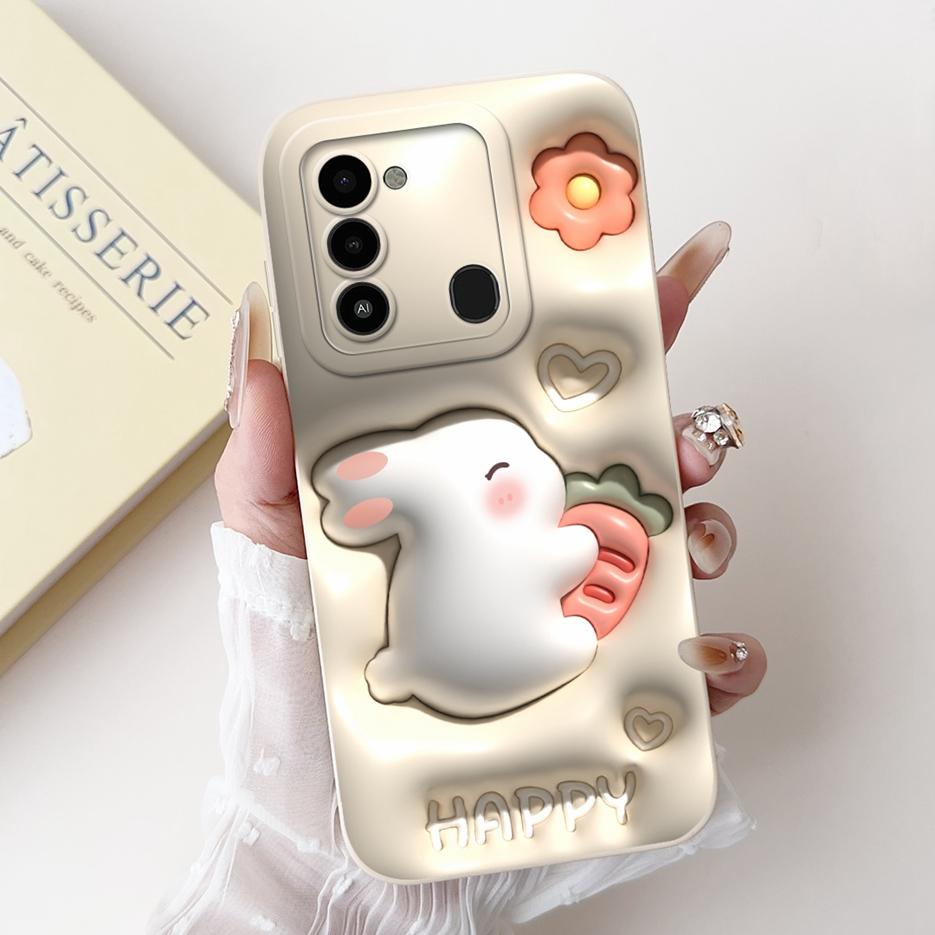 For Tecno Spark Go 2022 Case KG5 KG5h Cute Panda Cartoon Cover For Tecno Spark 8C Spark8C KG5k KG5j Phone Case Soft Fundas Coque