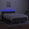 VidaXL Sommier à Lattes de Lit avec Matelas et LED, Lit Rembourré, Lit Double, Lit Adulte de Chambre à Coucher Intérieur, 3133630