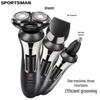 Cross-Border 3-in-1 Rechargeable Men's Electric Shaver - Portable, Multi-Functional Beard Groomer