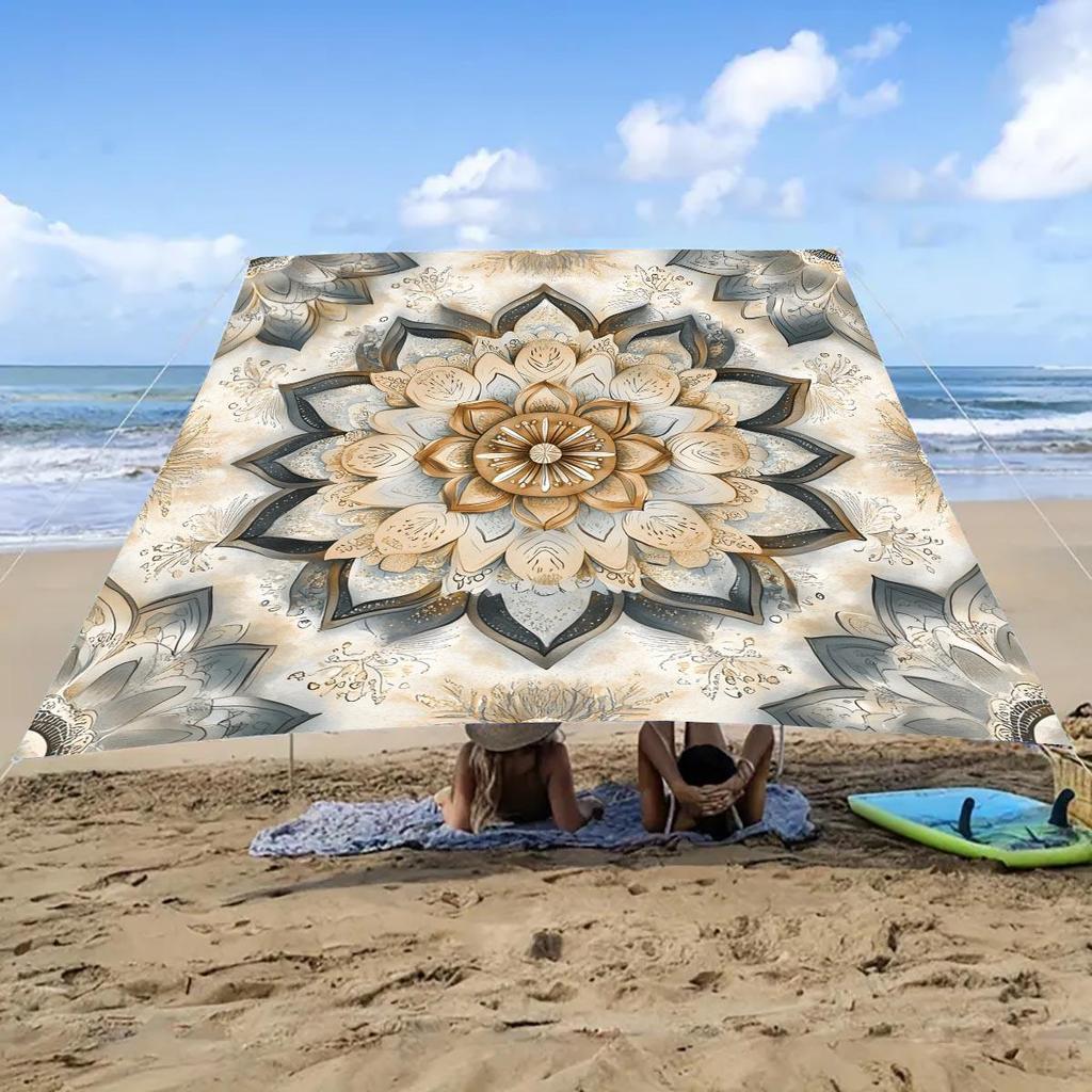 Portable Sun Shelter & Camping Tarp - Outdoor Tent and Picnic Ground Cover