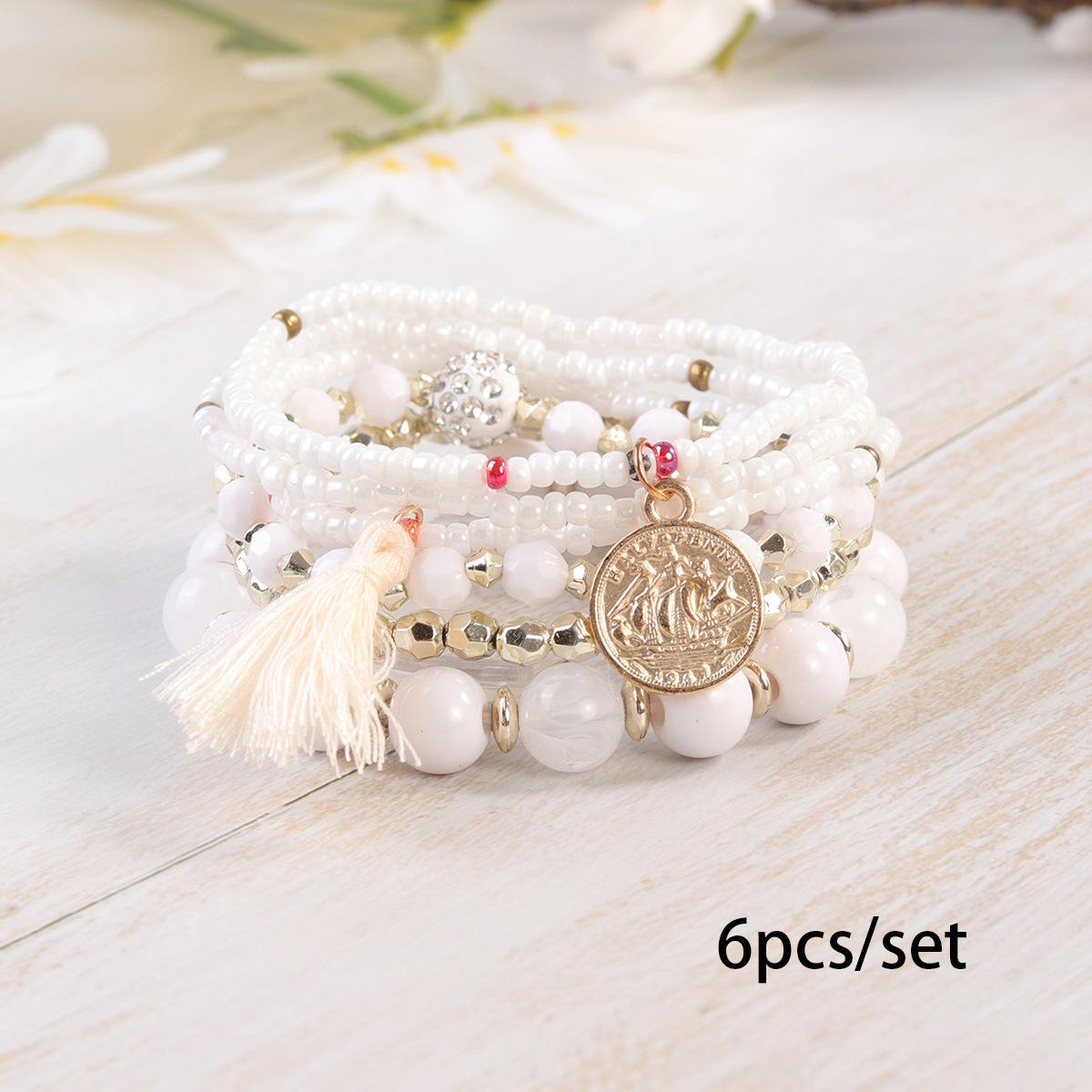 

JYL TS Bracelet Women s Starfish Set Brings Beach Charm & Blessings White дикая клубника