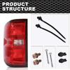 Rear Tail Lights Assembly Red Lens Left Driver Side Compatible With Chevy Silverado 1500 2014-2018/Fit Chevy Silverado 1500 Limited 2019