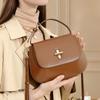 Niche Versatile Underarm Bag 2025 New Light Luxury Women's Handbag Single Shoulder Bag Capsule Chestnut Genuine Leather Women's Bag