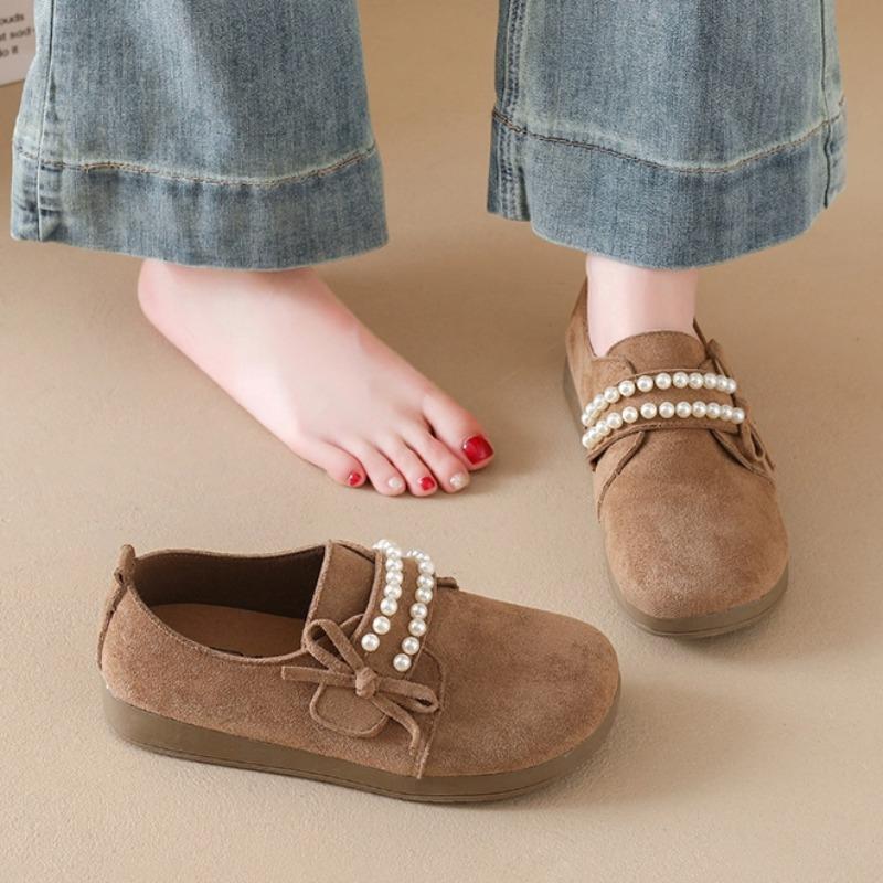 Birken Shoes Loafers Pearl Versatile Single Shoes Kangaroo Shoes Women Shoes Ladies