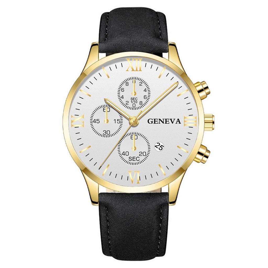 Mens Leather Business Fashion Watch Strap Watch For Gift Giving