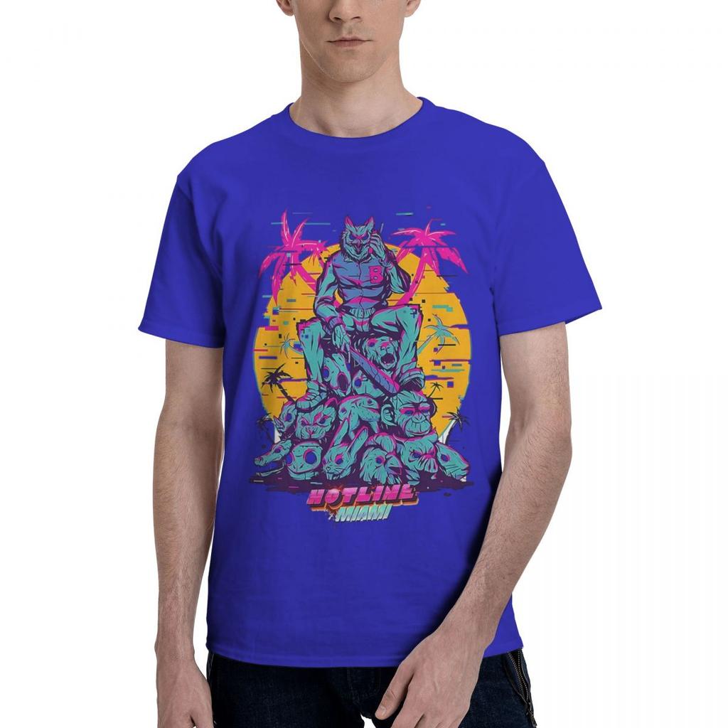 Hotline Miami 2022 100 Cotton Casual Breathable Confortable Cute Short Sleeve TShirt Tshirts Men