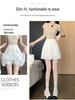 Women's Elastic Waist Pleated Chiffon Mini Skirt - Anti-Exposure, Slimming, Age-Reducing, Versatile Loose Fit for Spring/Summer.