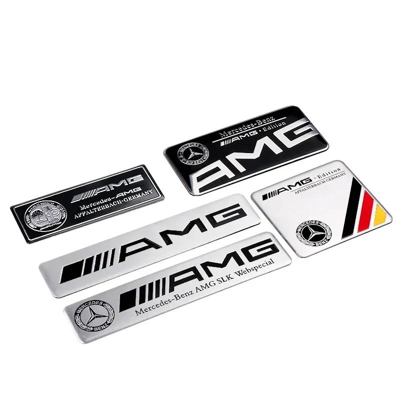 CDS1 2025 Hot New 3D Aluminum Car Body Trunk Decor Sticker Auto Refit Accessorie For Mercedes Benz AMG A B G S Class W211 W124 W128 W