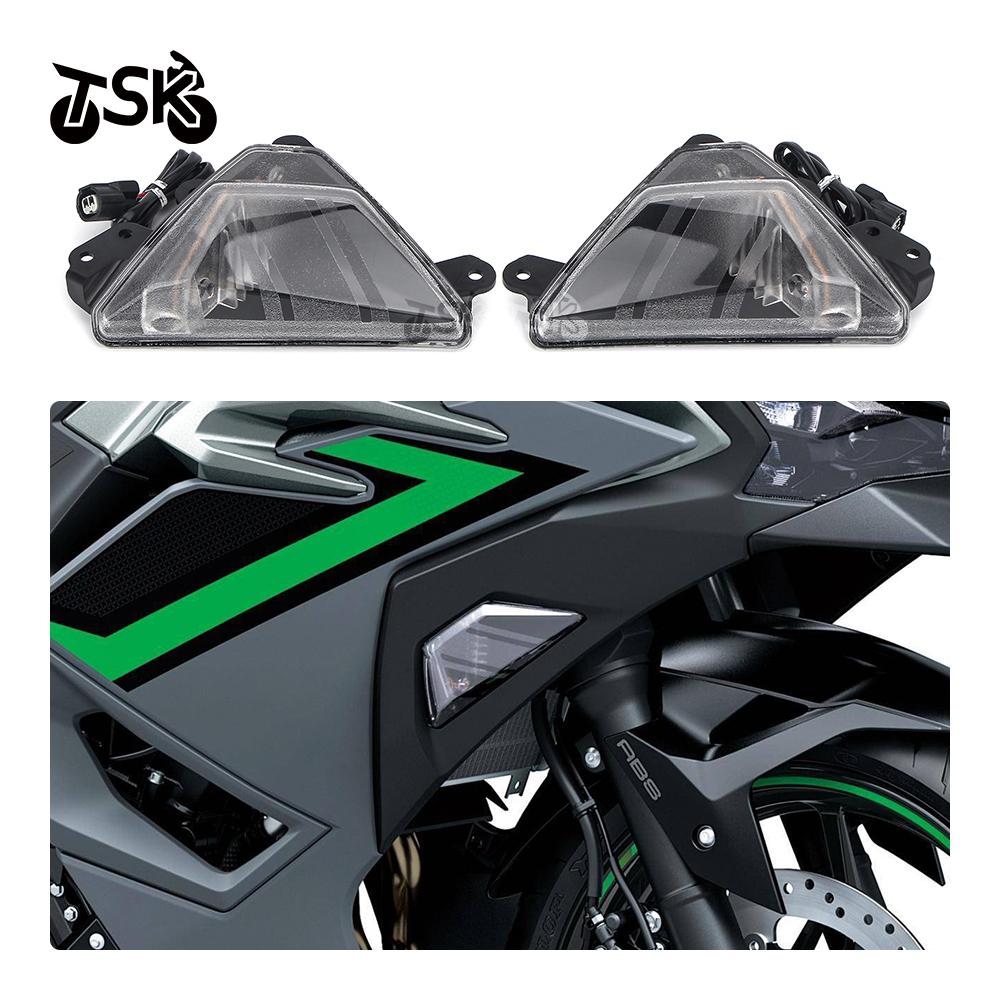 LED Turn Signals Indicator Blinker Flasher Light Steering Lamp For Kawasaki Ninja ZX-4R ZX-4RR Ninja650 ZX4R ZX4RR 2023 2024