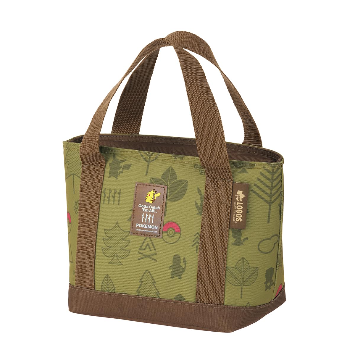 

LOGOS Pokemon Ice Pack Antibacterial Design Cooler Tote 86100005 Camping Outdoor зелёный