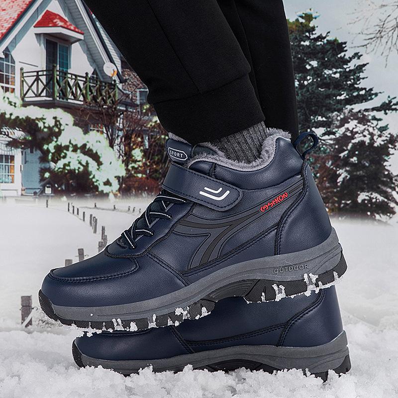 Seniorenschuhe Herbst und Winter Samt warm Schneestiefel Sportschuhe Mittelalterliche und ältere Freizeitschuhe Paar Laufschuhe Baumwollschuhe