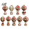 Holiday Handmade Gift Sets DIY Christmas Hot Air Balloon Hanging Ornament Kit 3D Fabric Craft Festive Home Decor Ornaments Project with Santa